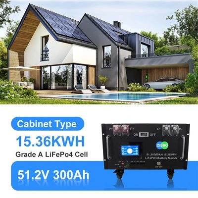 51.2V 300AH LiFePO4 فاسفیٹ ریک ماؤنٹ ایبل بیٹری