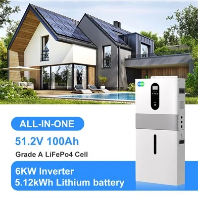 6 کلو واٹ آف گرڈ ہوم انرجی اسٹوریج سسٹم 51.2V 100AH ​​ALL-IN-ون لیتھیم بیٹری