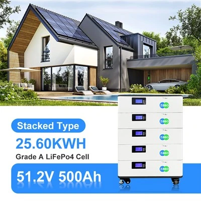 شمسی توانائی سے 51.2V 500AH 25.6KWH رہائشی بیٹری اسٹوریج