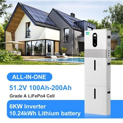 شمسی توانائی سے ایک 6 کلو واٹ انورٹر + 10 kWh لتیم بیٹری
